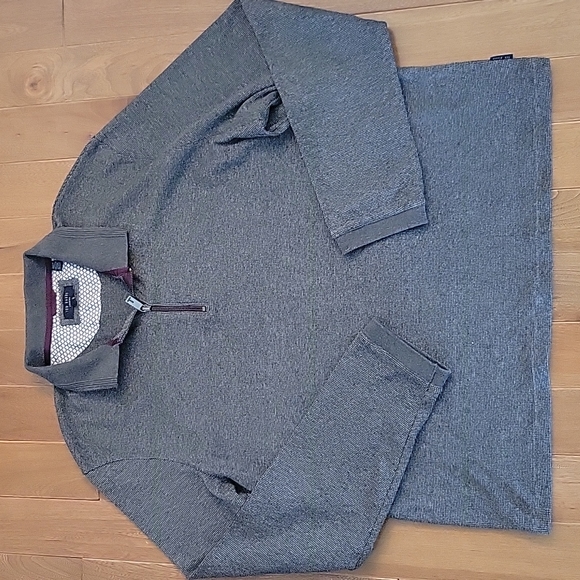 Ted Baker London Other - Men's Ted Baker Quarter Zip Pullover Sweater Gray 7